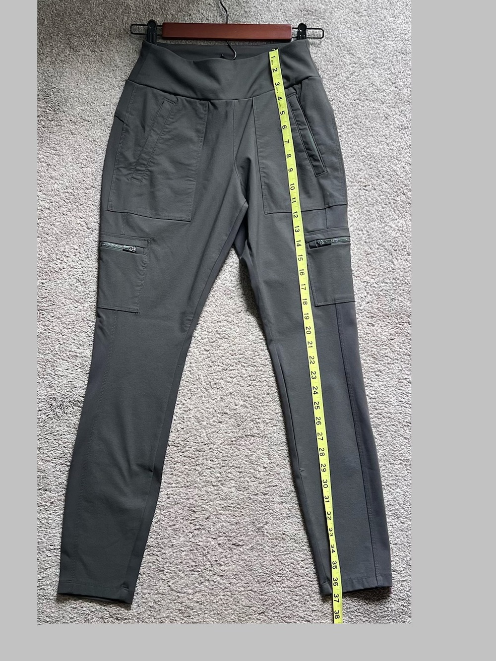 Athleta Cargo Performance Pants Olive Green - Picture 6 of 8